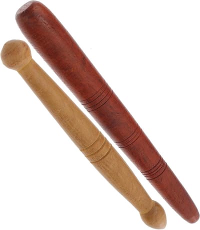 Houten Acupressuurstokken - Massage Tool - Voetmassage Ontspanning - Natuurlijk Materiaal - 13.5 cm Lengte - Houtkleur