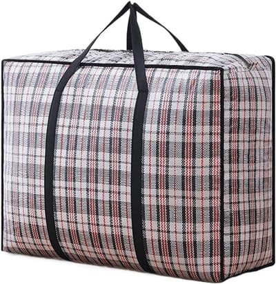 Verhuistassen Opvouwbaar - Opbergzakken Mobiel - Spullen Opslaan - Waterdichte Oxford Stof - XL 80x55x23cm - Zwart