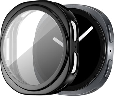 Bandz TPU soft case hoesje - geschikt voor Samsung Galaxy Watch 9/8 - 40mm - schokabsorberende beschermhoes van zacht TPU - full cover (zwart)