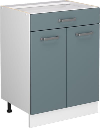 Vicco R-Line Keukenonderkast – 60 cm met lade, zonder werkblad Blauw-grijs