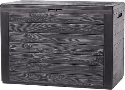 NBAP® Tuinkast - Tuinkist - Tuinkasten voor Buiten - Tuinberging - Kunststof - 80x50x20cm - Grijs