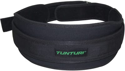 Tunturi Lifting Belt 90 cm - Halterriem voor deadlift - Powerlift riem om te squatten - Fitness riem - EVA foam - Zwart