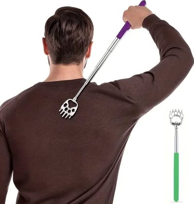 Uitschuifbare Rugkrabber Berenklauw I Verstelbare Ruggenkrabber I Massage Krabber I Telescopische Rugkrabber I Anti Jeuk I Tot 53 CM I RVS I Groen