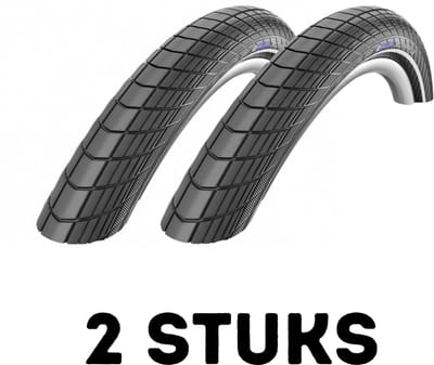 Fietsband - Buitenband - Set van 2 - Big Apple R 28 x 2.15 (55-622) zwart