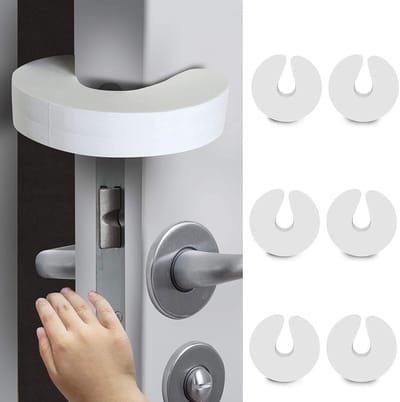 Deurklembeschermer (6-pack) Babydeurstopper, zachte schuimrubberen deurstopper. Voorkomt beknelde vingers, dichtgeslagen deuren en dat kinderen of huisdieren in een kamer worden opgesloten