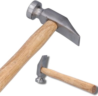 Houten Handgreep Schoenhamer van Staal voor Reparatie en Maakwerkzaamheden aan Schoenen