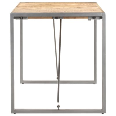 vidaXL - Eettafel - 140x70x75 - cm - massief - ruw - mangohout