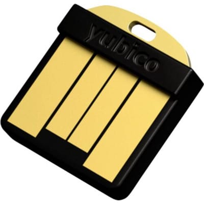 Yubico Passwordmanager USB-stick YubiKey 5 Nano FIPS Zwart/goud 5060408464250