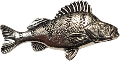 Visspeld Grote Baars Speldje Baarsspeldje Vis Vissen Broche Kraag Das Speld Hoed Sierspeld Perch Pin