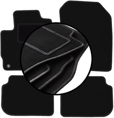 Complete set veloursmatten voor: Mitsubishi Colt VII hatchback (2008-2012)