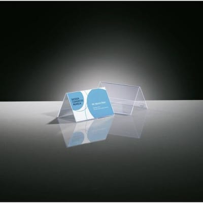 Sigel - tafelstandaard - 100x60mm - glashelder - dakvorm - 10 stuks - SI-TA136