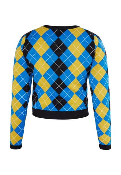Mymo Gebreide trui Dames Zwart Blauw Veelkleurig