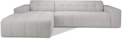 Icon Living - Bank Fika Hoekcombinatie 2.5-zits - Longchair Voorstaand Links Stof Mito Natural