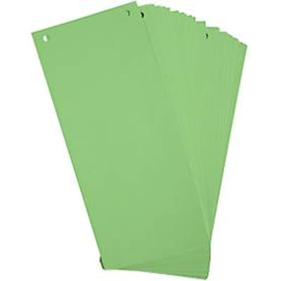 Verdeelschotten Exacompta Forever, rechthoekig, 2 gaten, B 240 x H 105 mm, Blauer Engel, gerecycled kraftkarton, groen, 100 stuks