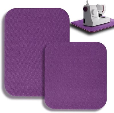 Naaimachine Demping Mat - Naaimachine Mat - Trillingen Verminderen - Verbeterd Gripontwerp - 2 stuks 51x38cm - Paars