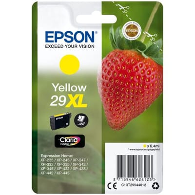Epson Strawberry enkelverpakking geel 29XL Claria Home inkt