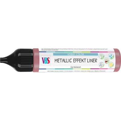 VBS Metallic Effect Liner, 28 ml - Rood