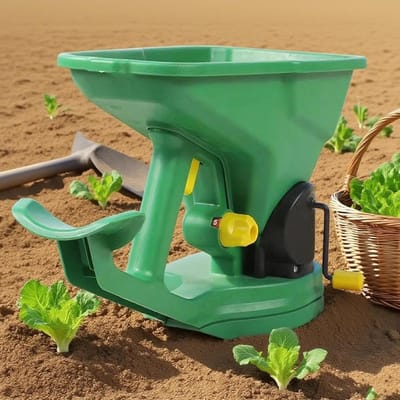 Handmeststrooier - Gazonstrooier Tuin - Zaaien Meststoffen Verdelen - Variabele Strooi controle - 1.5 Liter - Groen