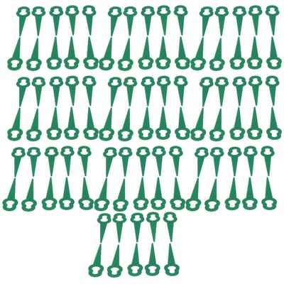 100 pièces Lame de coupe de tondeuse à gazon de remplacement Lames de coupe-bordures portables (vert)