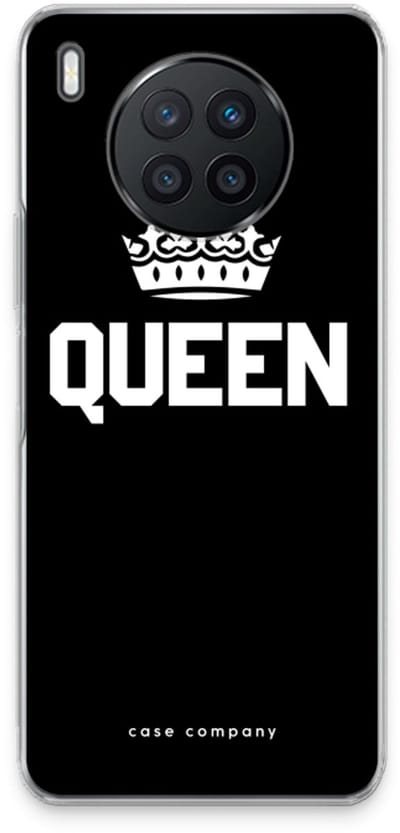 Case Company® - Hoesje geschikt voor Huawei Nova 8i hoesje - Queen zwart - Soft Cover Telefoonhoesje - Bescherming aan alle Kanten en Schermrand