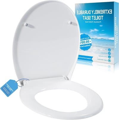 Toiletbril - WC-bril - Badkamer Upgrade - Ovale Vorm - 44x36 cm