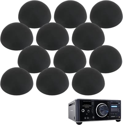 Zwarte Rubber Voetjes - 10 Stuks, Geluiddemping en Trillingsisolatie voor Meubels, Apparaten en Speakers