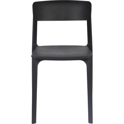Housecraft Living Clive Tuinstoel/ Eetkamerstoelen Zwart - Set van 4