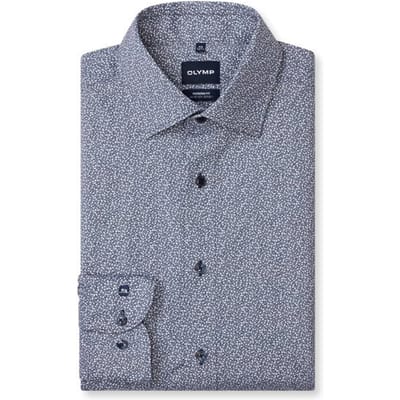 OLYMP Luxor 24/Seven Overhemd, Modern Fit, New Kent, Marineblauw