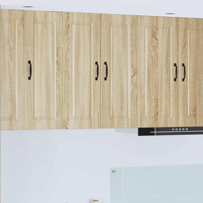 vidaXL - Wandkast - PORTO - Sonoma - Eik - 60 - x - 31 - x - 80 - cm - Bewerkt - hout
