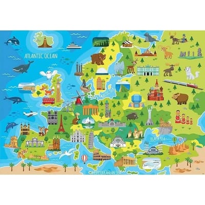150 stukjes puzzel Educa Mapa Europa Infant