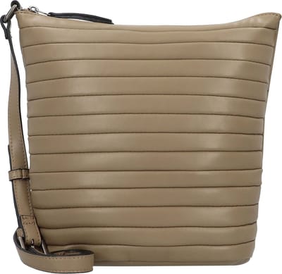 FREDsBRUDER Leren Schoudertas Tabily Hobo Bag Dark Taupe Bruine