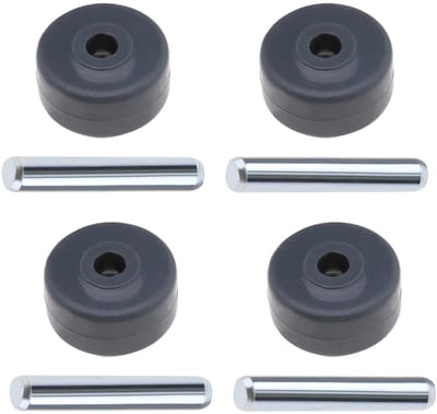 Dailygoods- Stofzuigerwielen 4 Stuks - Vervangend Wiel - Compatibel met Shark Navigator NV350/NV352/NV355/NV356E/NV500/NV501 - PE Materiaal - Schachtmaat 18 mm - Duurzaam en Stil
