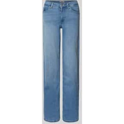 Only blauwe dames jeans   Blush   Regular waist   Stonewash wassing   Straight fit   5-Pocket zakken   Knoop- en ritssluiting   Regular waist Blauw
