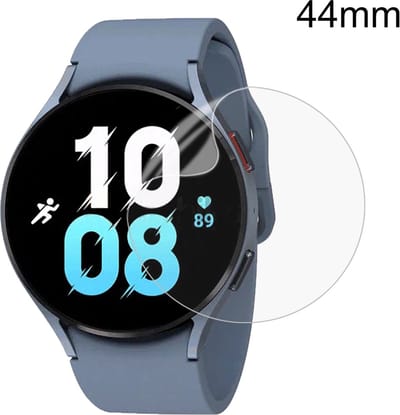 By Qubix - Screen protector Film - Full cover - Geschikt voor de Samsung Galaxy Watch 5 - 44mm