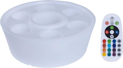 Livin' Drijvende LED Spa Bar – Whirlpools – Drijvend Dienblad – Spa Drankenhouder – Hottub Accessoires - Spa Drankhouder - Drijvende Bar - Geschikt voor Jacuzzi, Spa’s en Zwembaden - 16 Kleuren