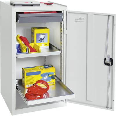Stumpf gereedschap- en materiaalkast Serie 3000 lichtgrijs + 1 la...