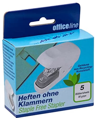 Mini Nietloze Nietmachine tot 5 Vellen Papier - Handig en Milieuvriendelijk