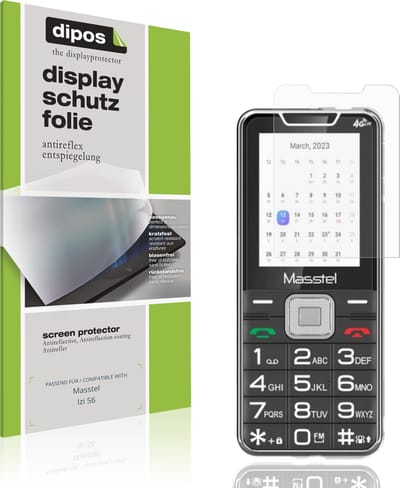 dipos – 4x Matte Beschermfolie geschikt voor Masstel Izi 56 | Krasbestendige & antireflecterende Screenprotector Ultra-Thin