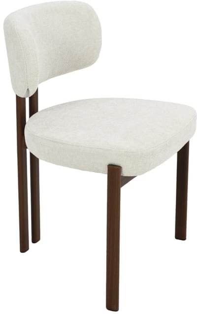 Eetkamerstoel Myra- Japandi design- Beige Structuurstof- Zetelsenbedden Tafel en Stoel