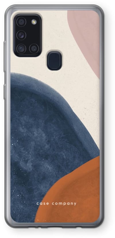 Case Company® - Hoesje geschikt voor Samsung Galaxy A21s hoesje - Geo #1 - Soft Cover Telefoonhoesje - Bescherming aan alle Kanten en Schermrand