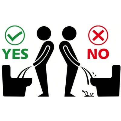 1 Stuk Grappige Badkamer Toiletdeksel Sticker, Verwijderbare Zelfklevende Plastic Muursticker, Creatief Toiletzitting Bord voor Correct Gebruik 1PC red