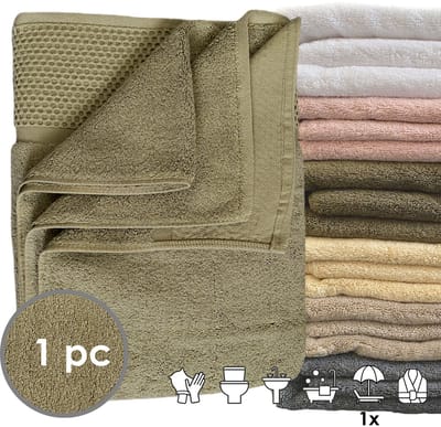 iSleep Deluxe Strandlaken - 100x180 cm - Olijf Groen