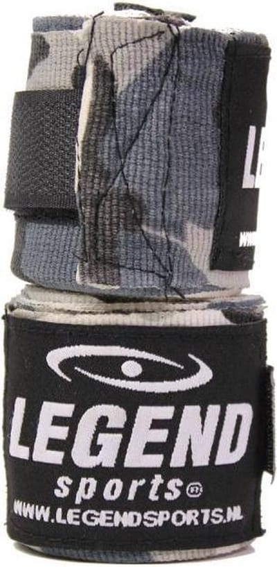 Legend Sports Boksbandages Premium 455 Cm Camo Grijs Per 2 Stuks