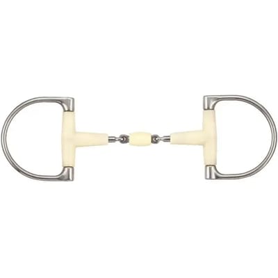 Verdum paardenbit met dubbele scharnier + roller Soyo Happy mouth round D