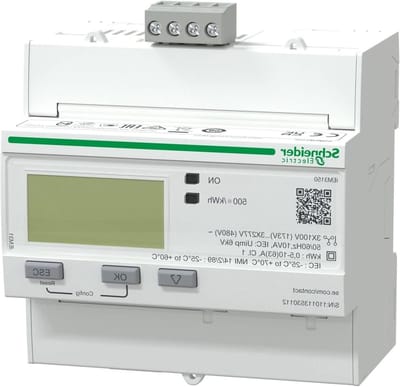 Energiemeter - Stroommeter Energieteller - Energie Verbruik Meten - Geavanceerde Meetfunctie - 63A - Wit