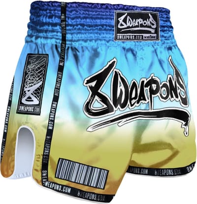 8 WEAPONS Muay Thai Shorts Vivo Sunrise Blauw - S