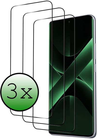 Screenprotector - 3 Stuks Geschikt voor Xiaomi Poco X7 - Full Cover - Beschermglas - Gehard Glas - Tempered Glass - Screen Protector
