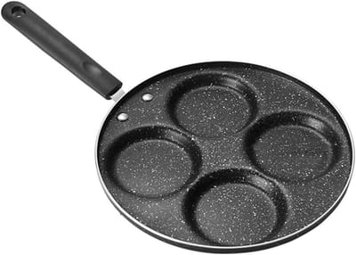Pannenkoekenpan - Koekenpan Ontbijt - Ontbijt Maken - Antiaanbaklaag - 23 cm - Zwart
