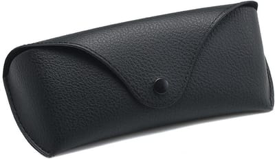 Draagbare zonnebril etui van PU leer, zachte brillentas voor mannen en vrouwen, 16cm x 6.5cm x 3.5cm, ideaal voor bescherming en opslag van brillen