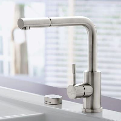 Villeroy & Boch Steel Shower - Keukenkraan met uittrekbare vuistdouche, rvs 969711LC